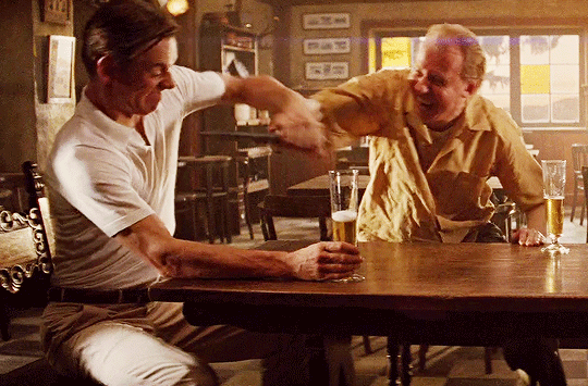 Erik Lehnsherr in X-Men First Class getting ready to kill a Nazi