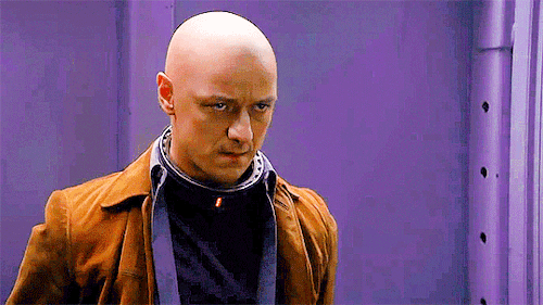  Some very serious glaring happening between Professor X and Magneto. 