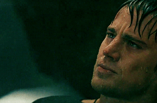 Animated gif from the Eagle of Jamie Bell and Channing Tatum in the rain