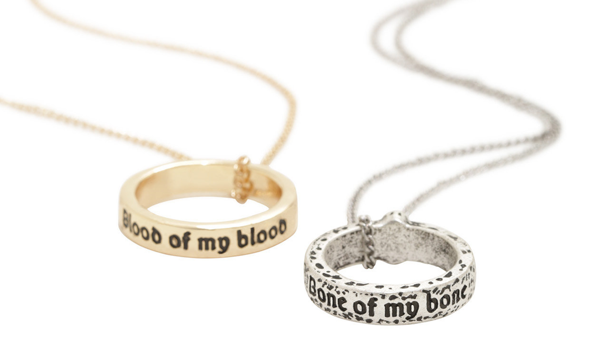 Claire’s two wedding rings from Outlander.