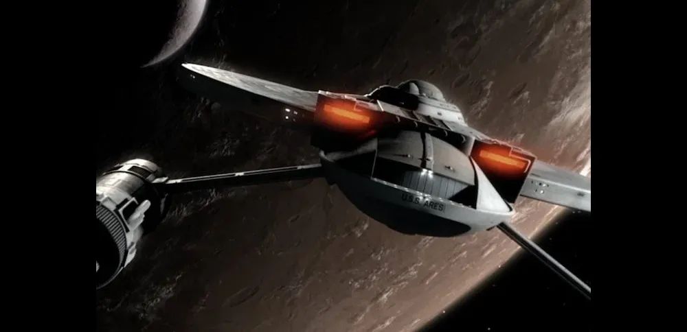 Image of a spaceship from Axanar