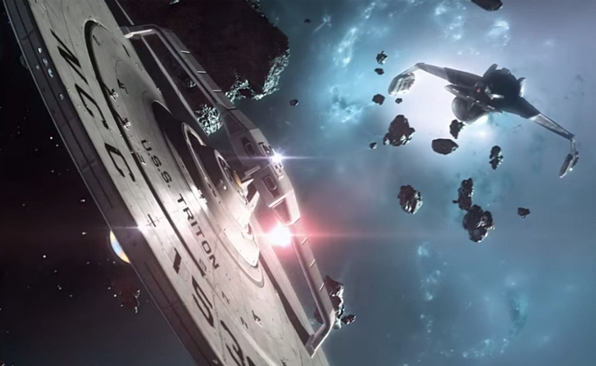 Star Trek spaceships. 