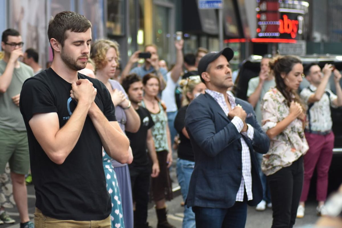  Fans of The OA do The Movements in Times Square 