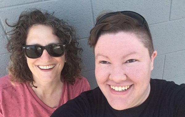 Selfie of Anne and Maria