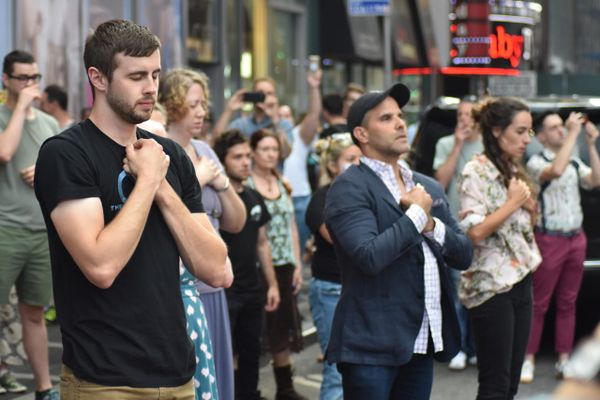  Fans of The OA do The Movements in Times Square 