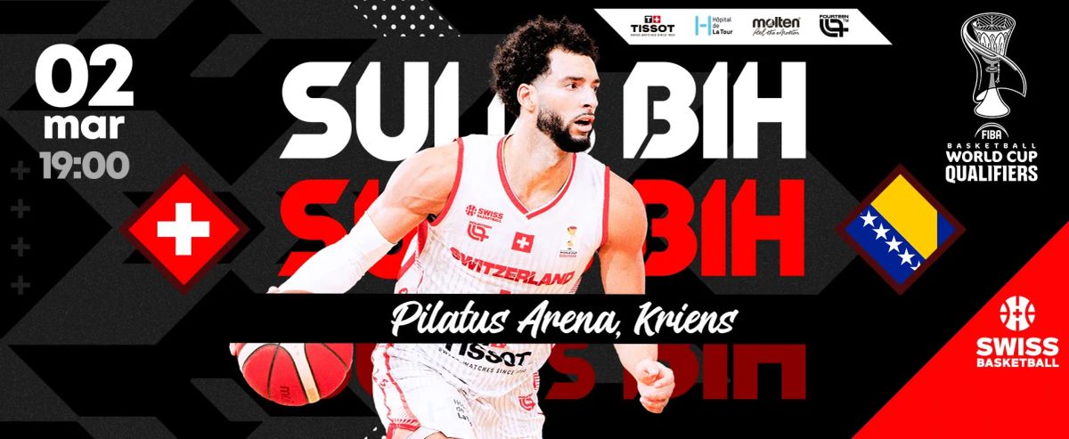 Schweiz – Bosnien: ein entscheidendes Duell in der Pilatus Arena