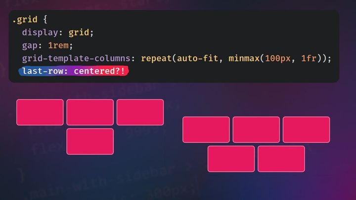 Center the bottom row when using grid auto-fit