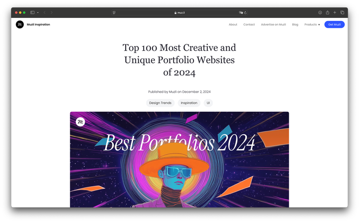 🖌️ Les 100 Portfolios les Plus Créatifs et Uniques de 2024