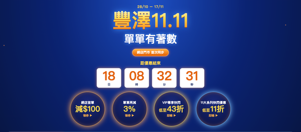 豐澤雙11優惠2026：Fortress優惠碼、時間表信用卡回贈與手機家電折上折算式