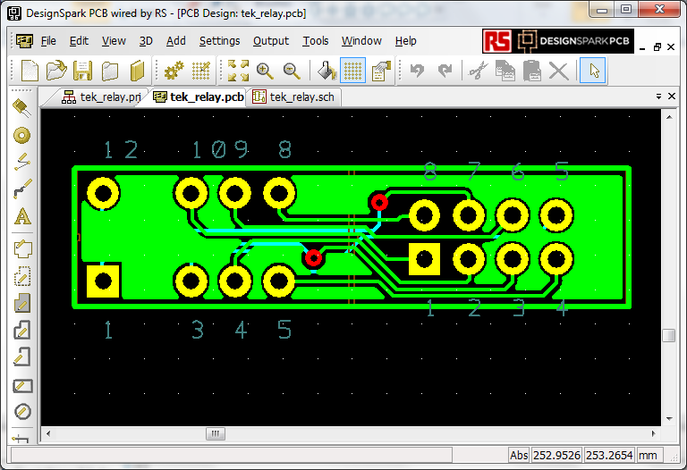 Routed Tek relay