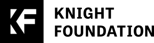 KF Logo for Knight Foundation in black and white