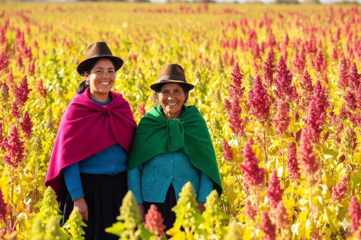 Mujeres rurales lideran bionegocios de quinua, chocho y mortiño