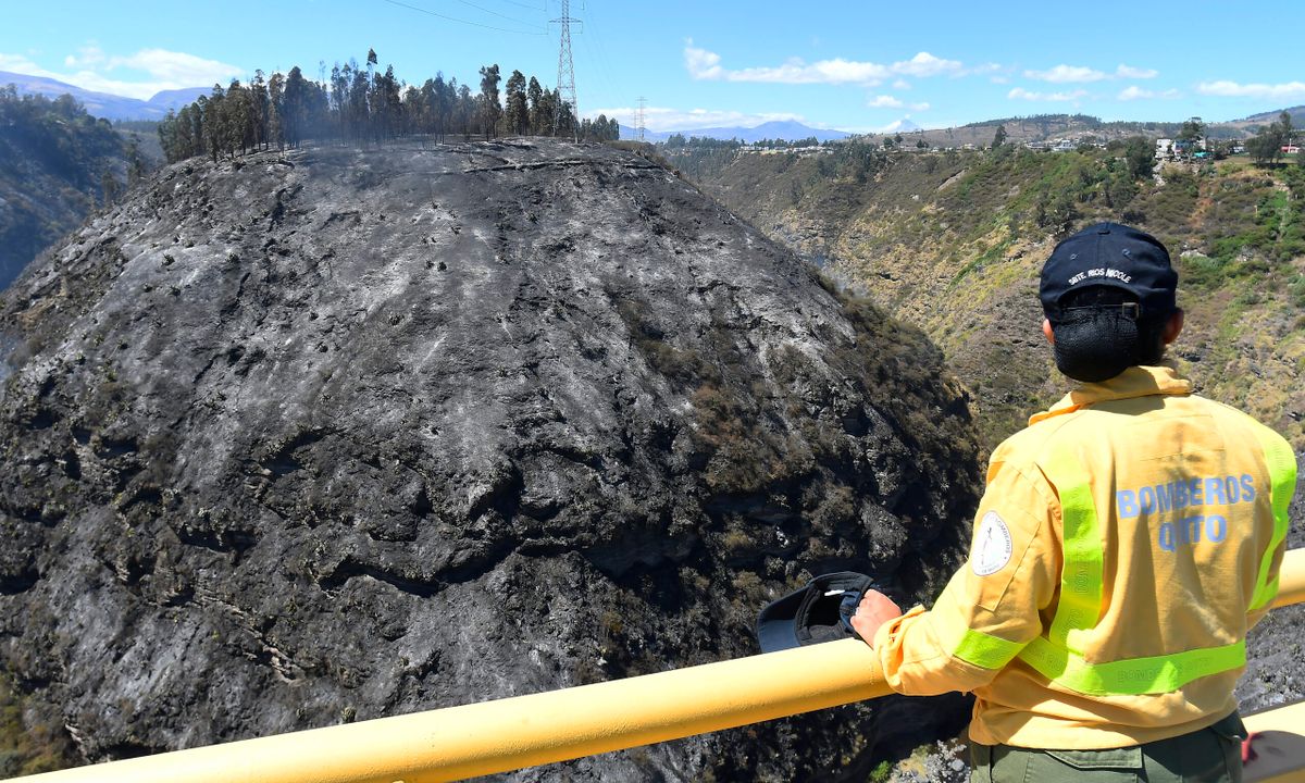 Incendio en el cañón del Chiche