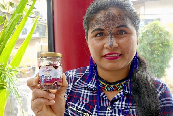 El cultivo y comercio de achiote es una herramienta para disminuir la tala de bosques en la Amazonía ecuatoriana. Foto_ Emil