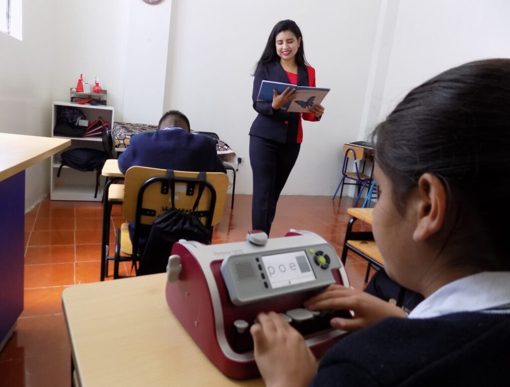 Johanna Suárez, maestra de Riobamba