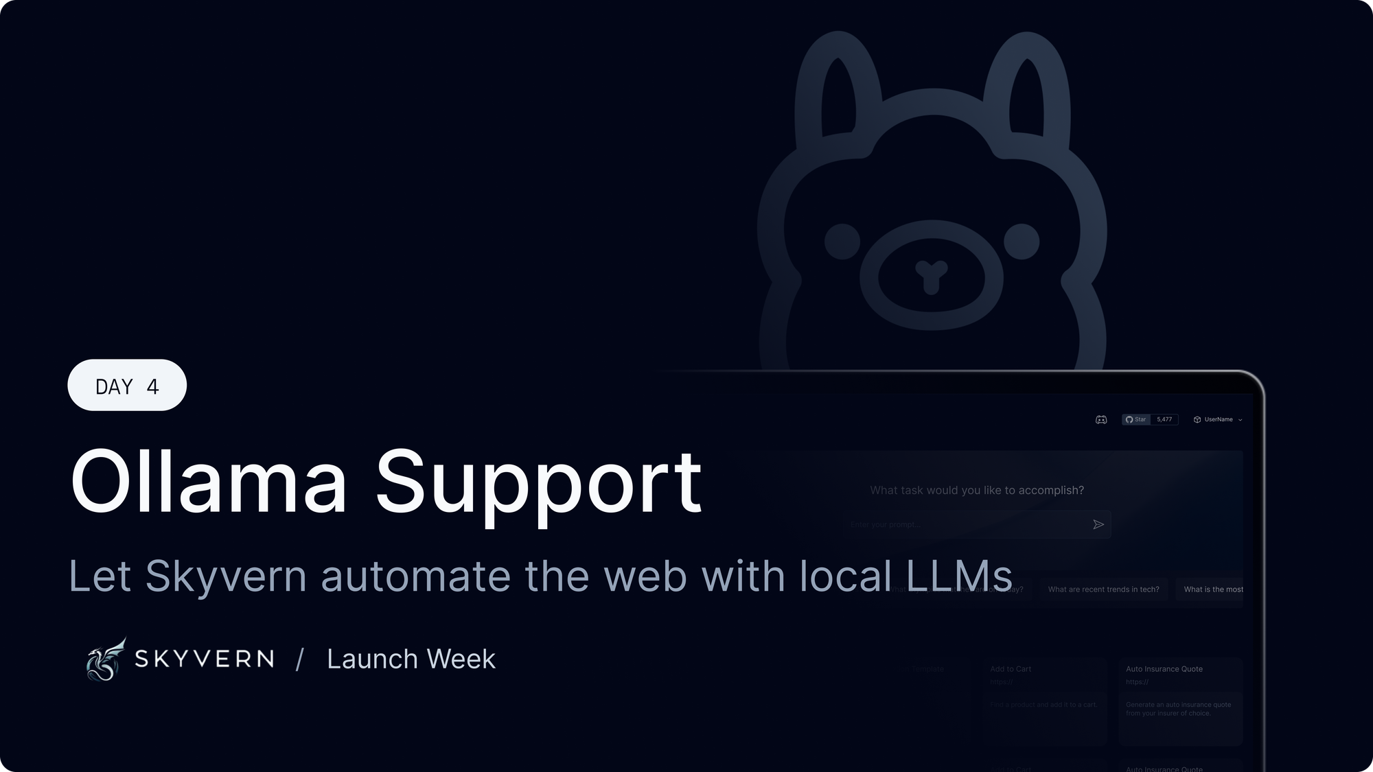 Surprise Launch Week - Day 4 - Ollama Support