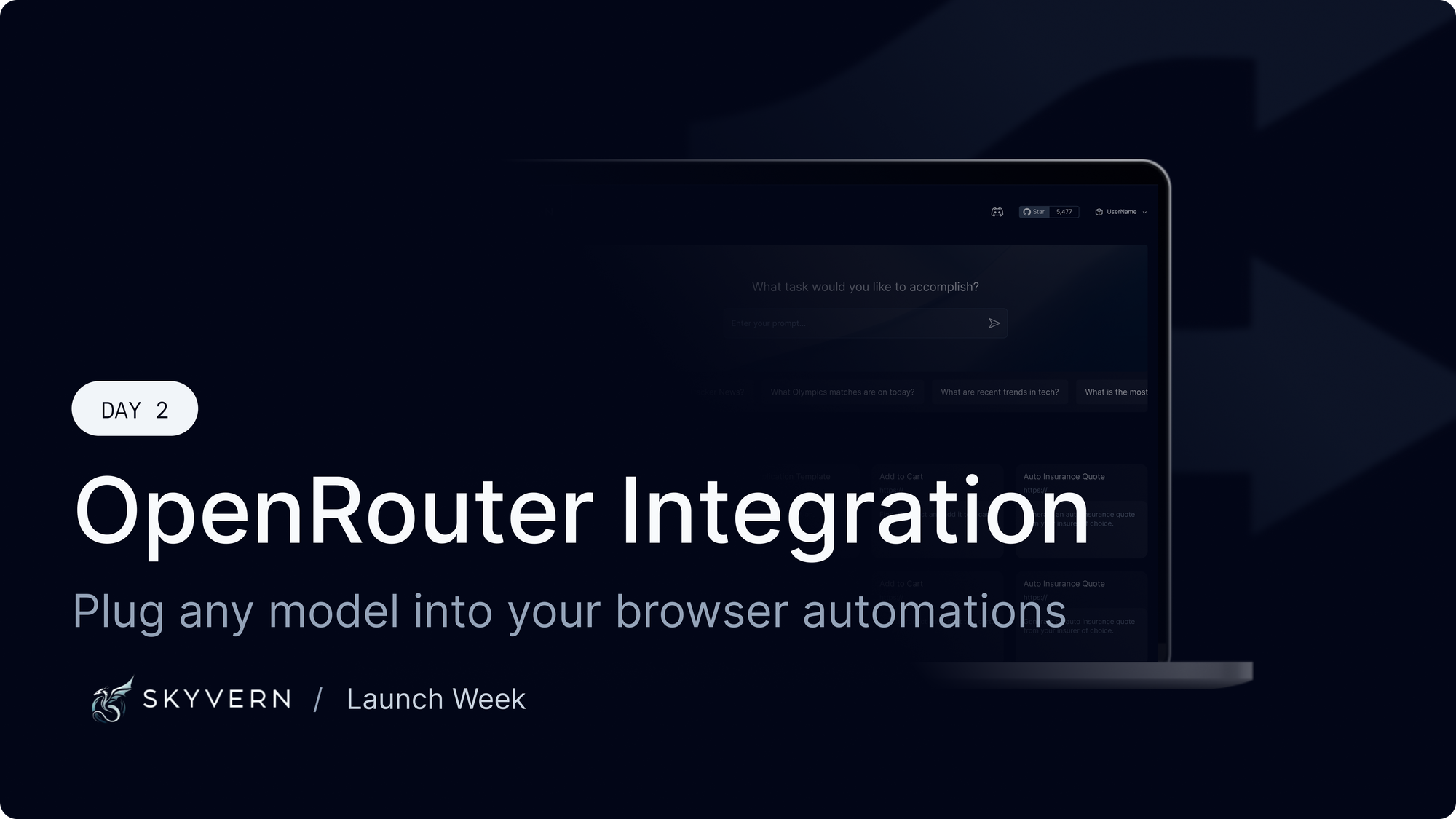 Surprise Launch Week - Day 2 - OpenRouter Support is Live in Skyvern