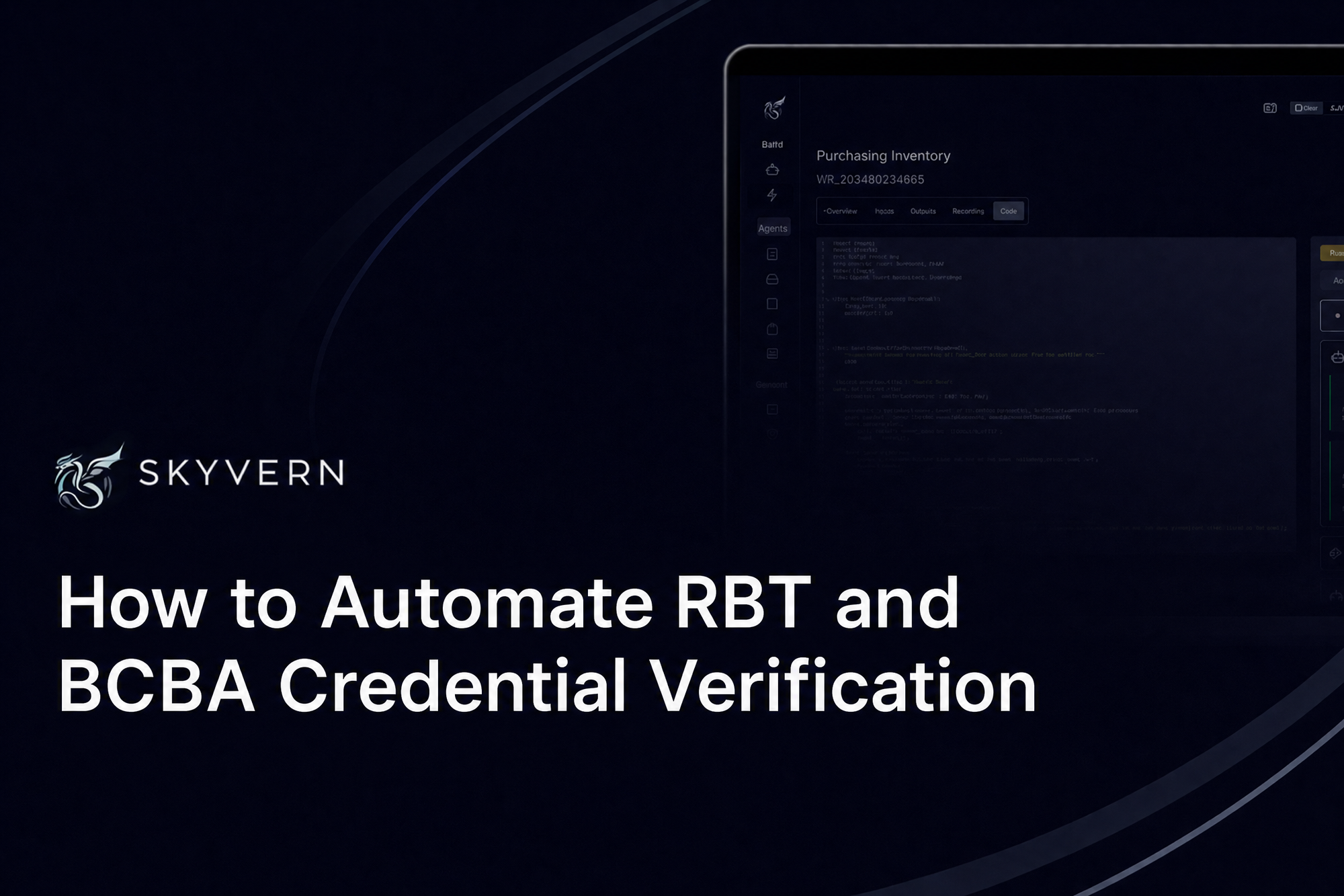 Skyvern blog cover: How to Automate RBT and BCBA Credential Verification