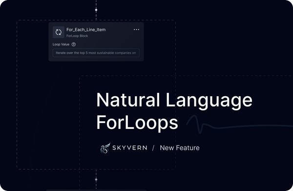 New Feature: Natural Language Loops