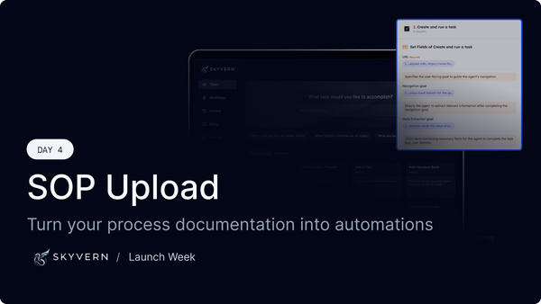 Launch Week - Day 4 - SOP Upload to build new Workflows