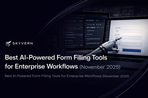 Best AI-Powered Form Filling Tools for Enterprise Workflows (November 2025)