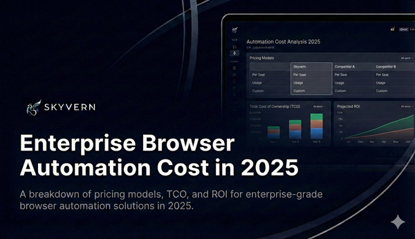 How Much Does Enterprise Browser Automation Cost in 2025?