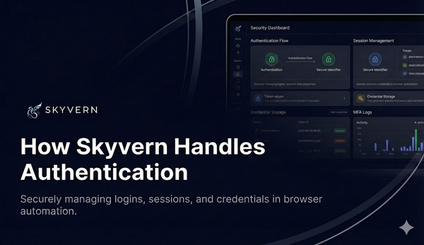 How Skyvern Handles Authentication