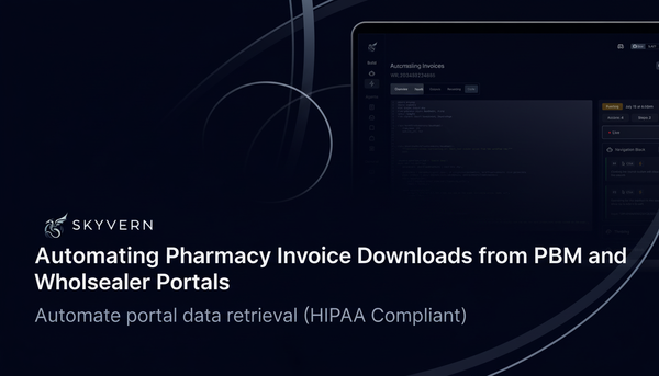 Automating Pharmacy Invoice Downloads from PBM and Wholesaler Portals (March 2026)