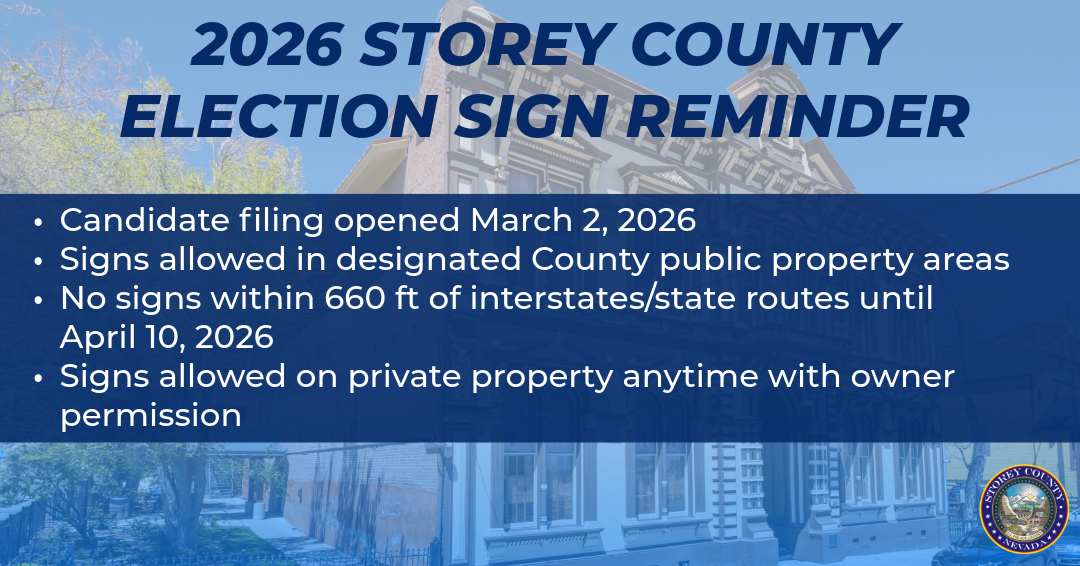 Storey County Provides Guidance on 2026 Election Sign Placement
