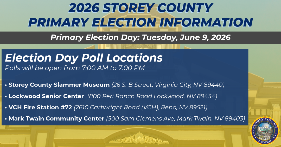 June 9 Primary Election Approaching in Storey County