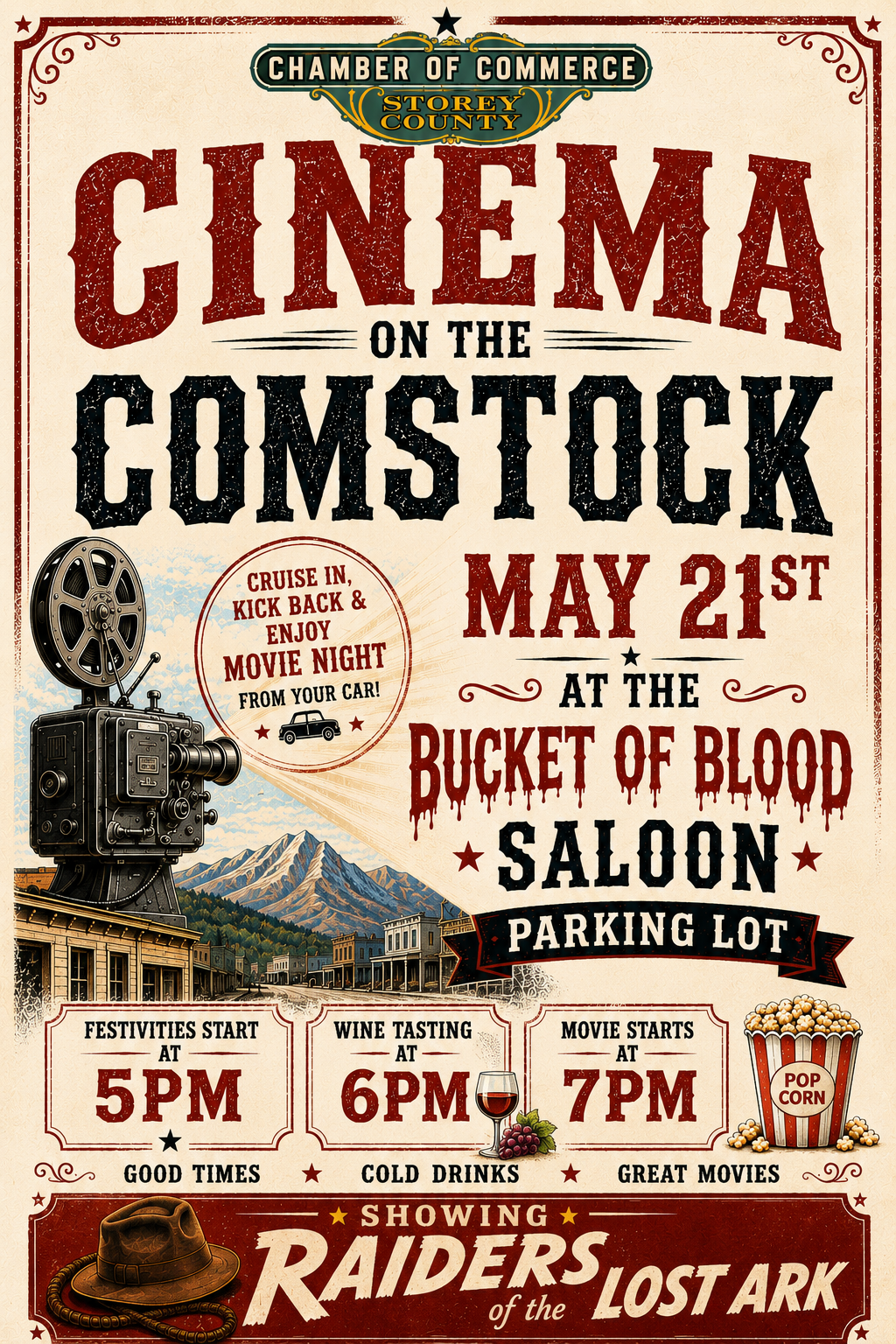 Cinema on the Comstock Movie Selected for May 21