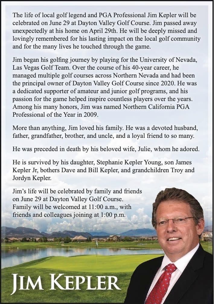 Memorial for James Howard Kepler Sr.