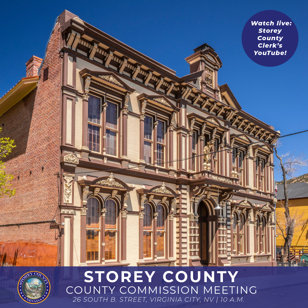 Storey County Board of County Commissioners Meetings: August 2026