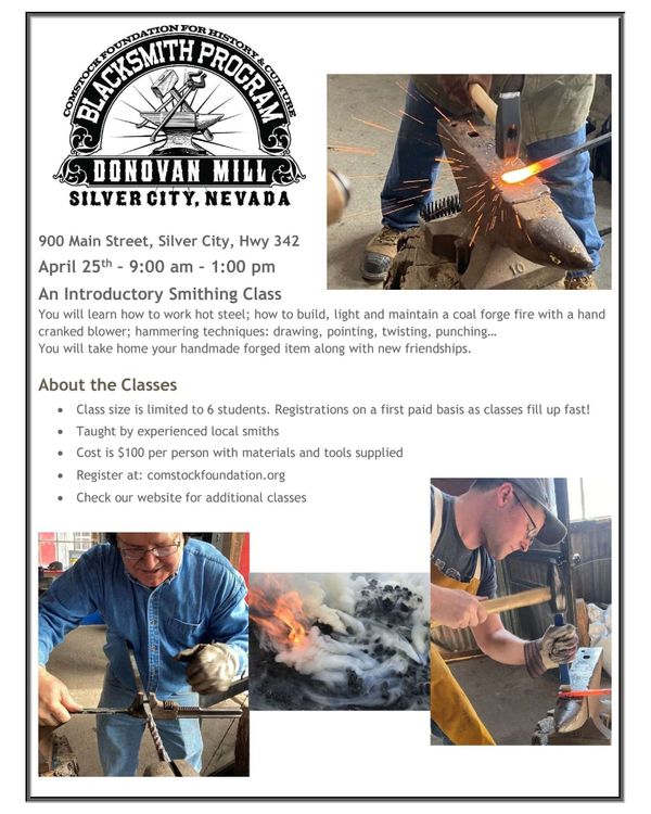 Blacksmith Program at Donovan Mill