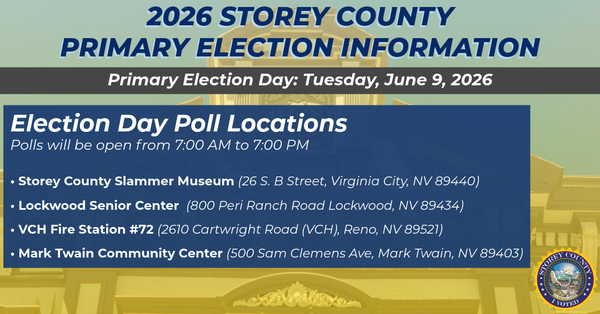 June 9 Primary Election Approaching in Storey County