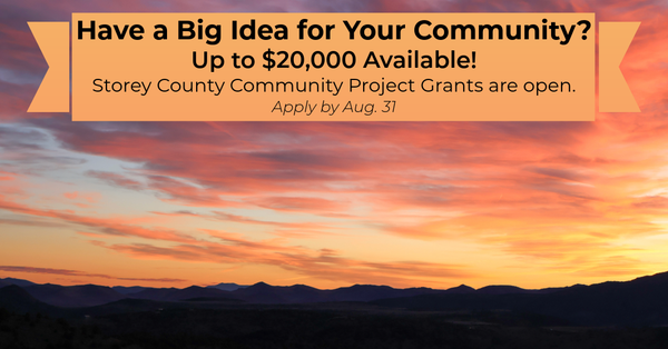 Storey County is accepting applications for community grants of up to $20,000