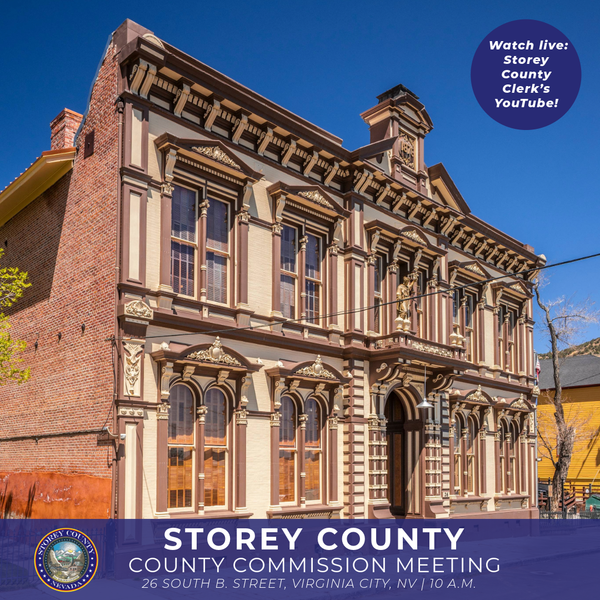 Storey County Board of County Commissioners Meetings: August 2026