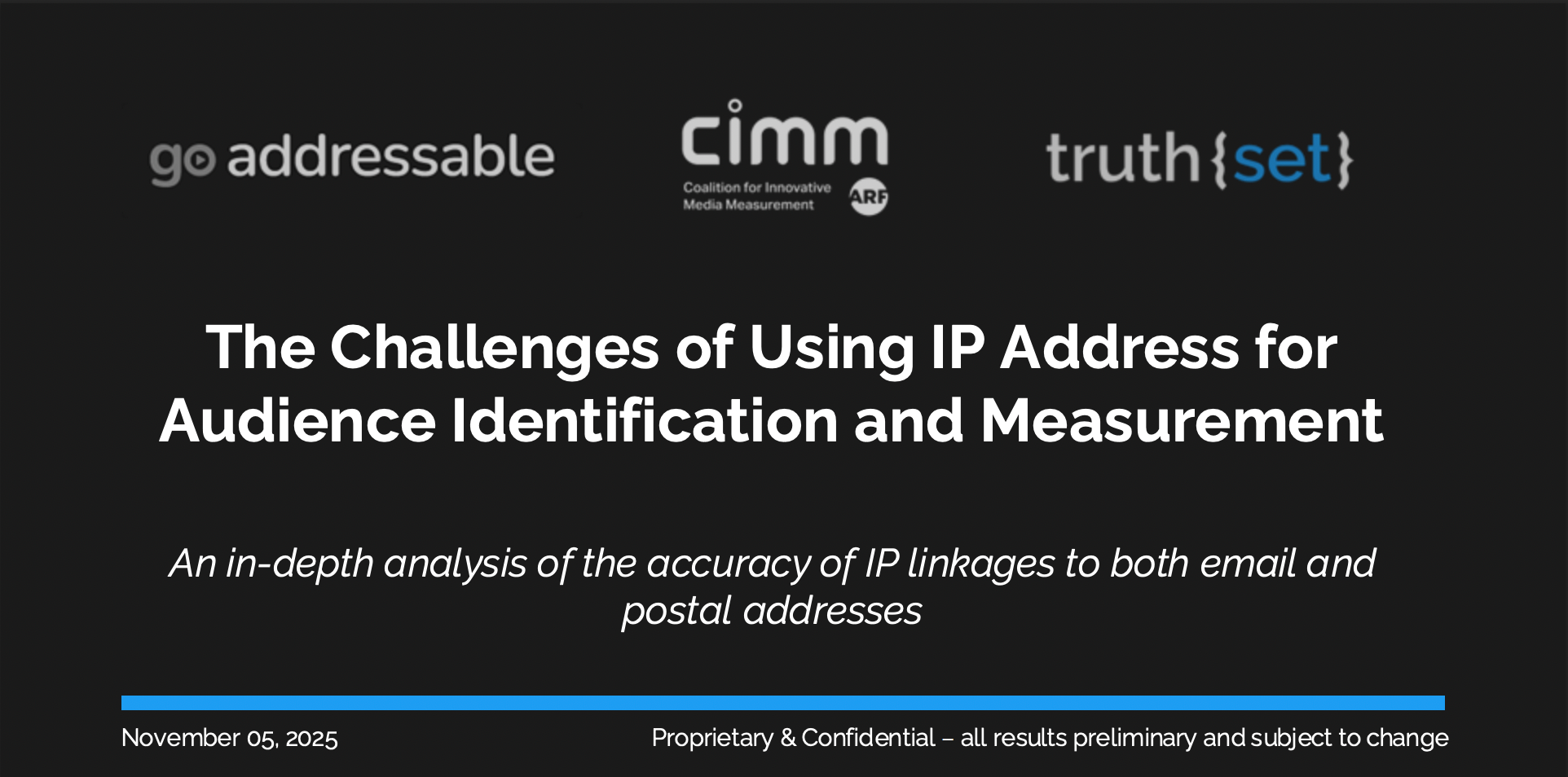 Challenges Of Using IP Address For Audience Identification, Measurement