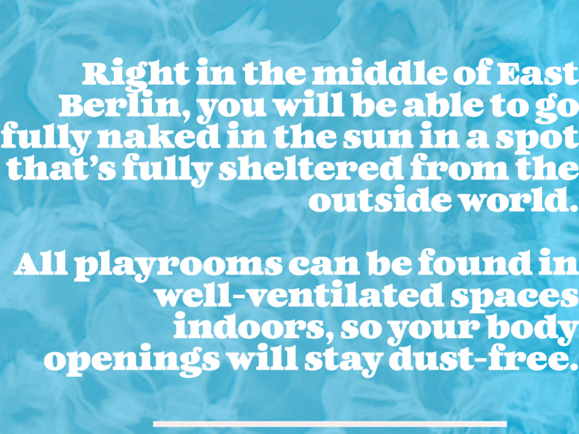 WET DREAM Berlin. Klub Verboten Pool Party.