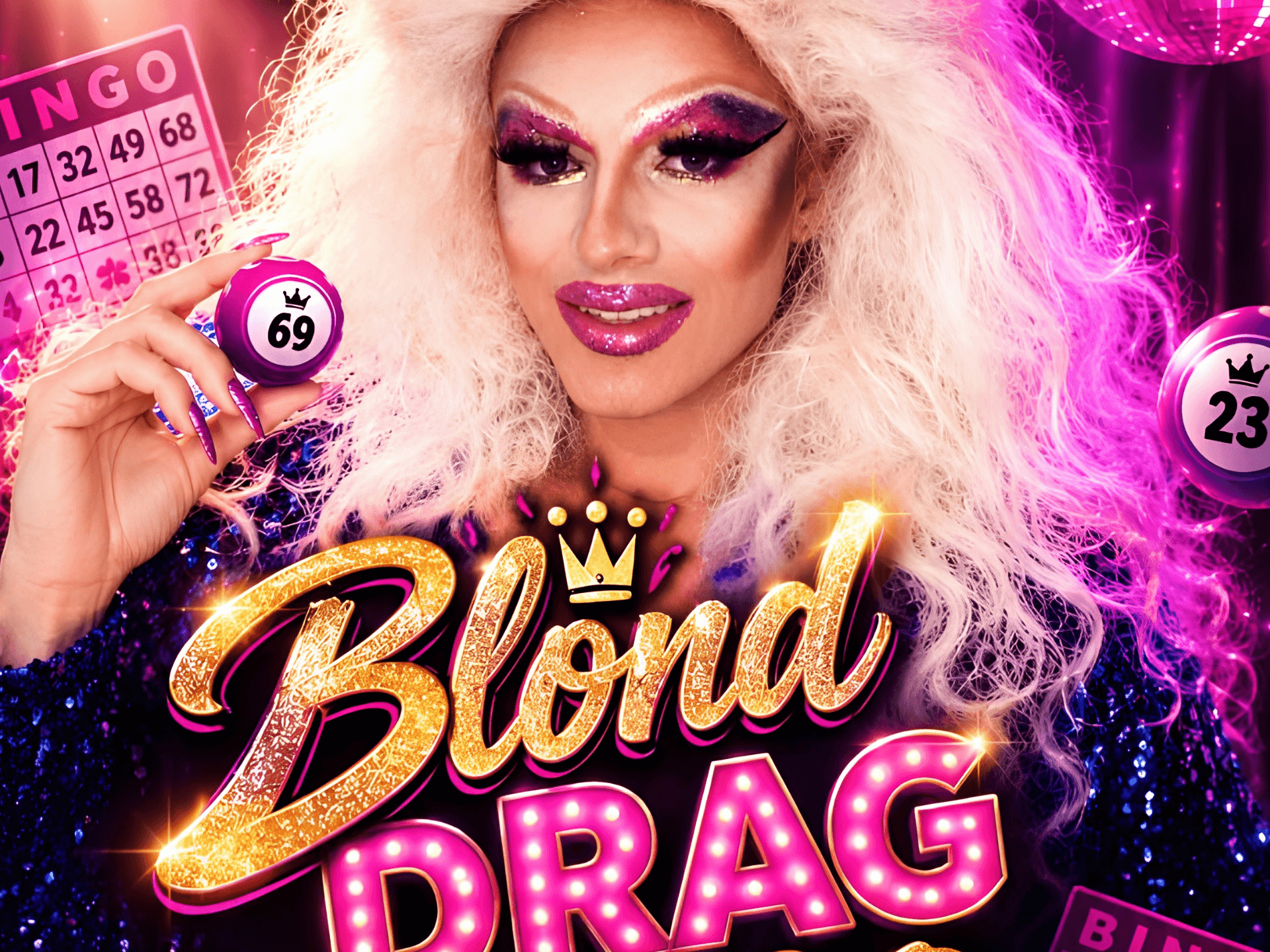 Blond Drag Bingo with Janoma Bange