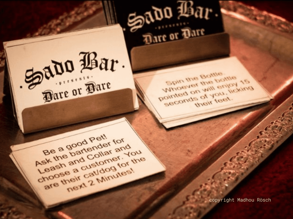 Sado Bar Challenge Cards credit Madhou Roesch