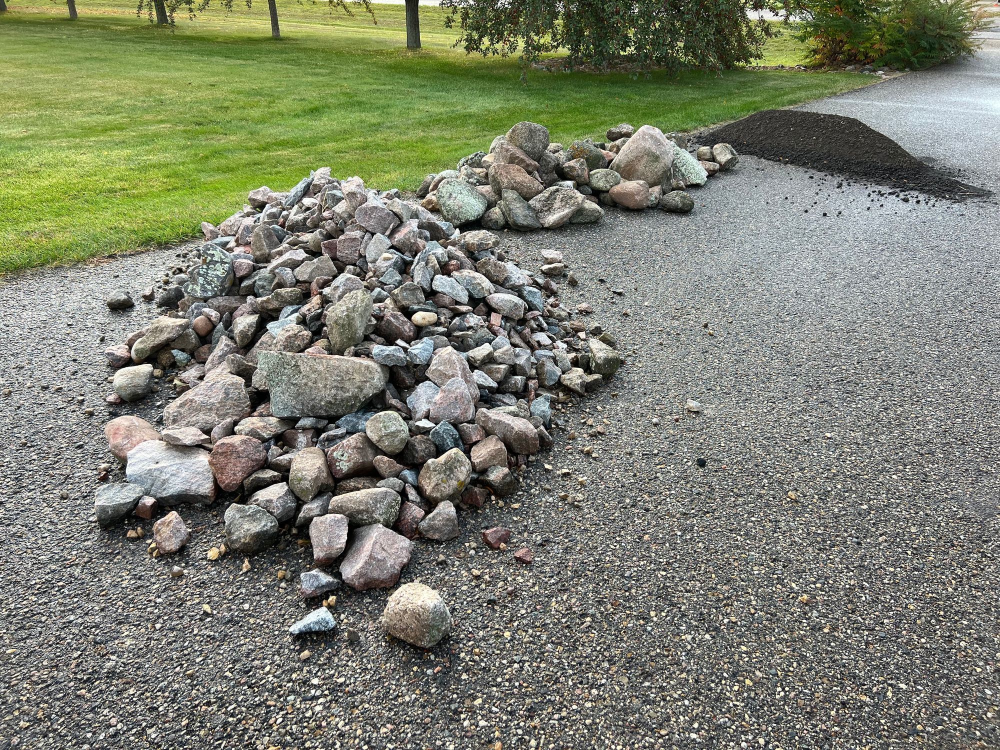 Rock And Soil Ready For Landscaping Projects