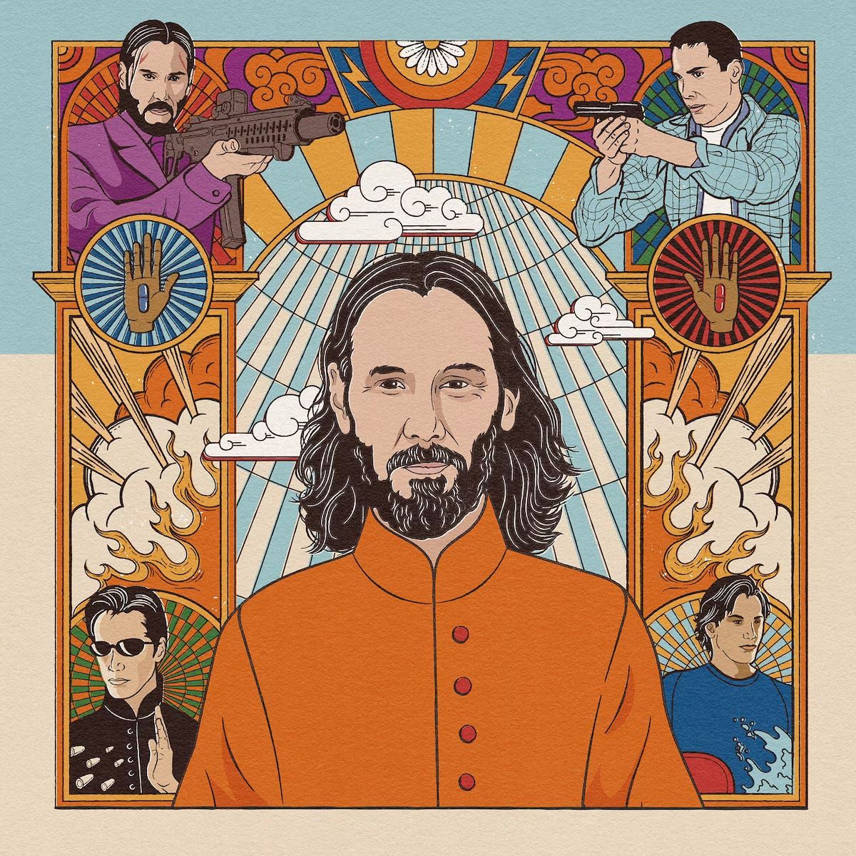 The full Keanu: Mellowest guy on the planet to onscreen killing machine