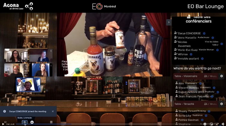 Agora atypic labs bar lounge virtuel