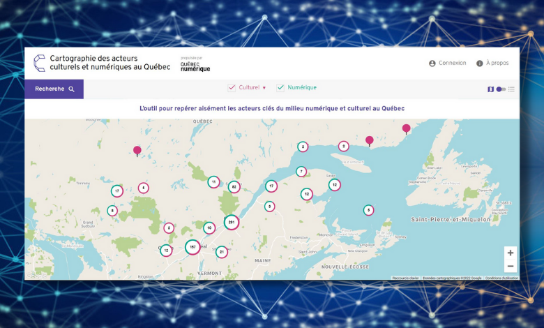 INYULFACE cartographie des acteurs culturels et numériques au Québec