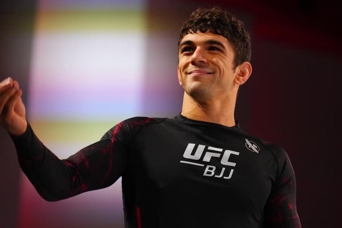 Mikey Musumeci preparing for a UFC BJJ bantamweight championship match at UFC APEX.