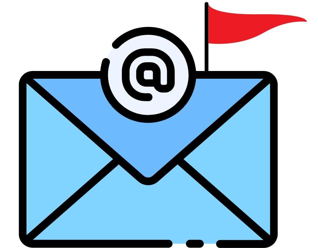 flag email illustration
