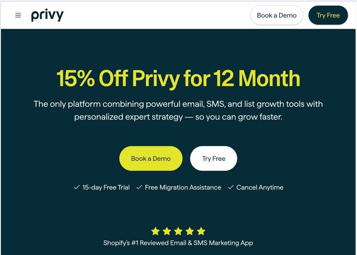 Privy Discount Code (2026): Get 15% Off Your First Year