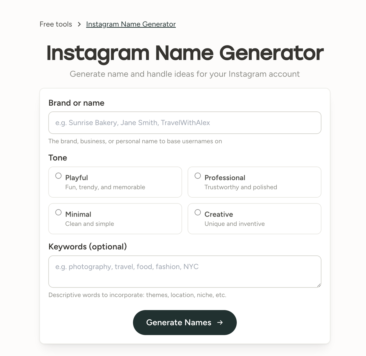 Instagram Name Generator: Find the Perfect Instagram Handle in Seconds