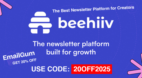 Beehiiv Coupon Code - USE CODE : 20OFF2026 - Save 20% on the Best Newsletter Platform for Creators